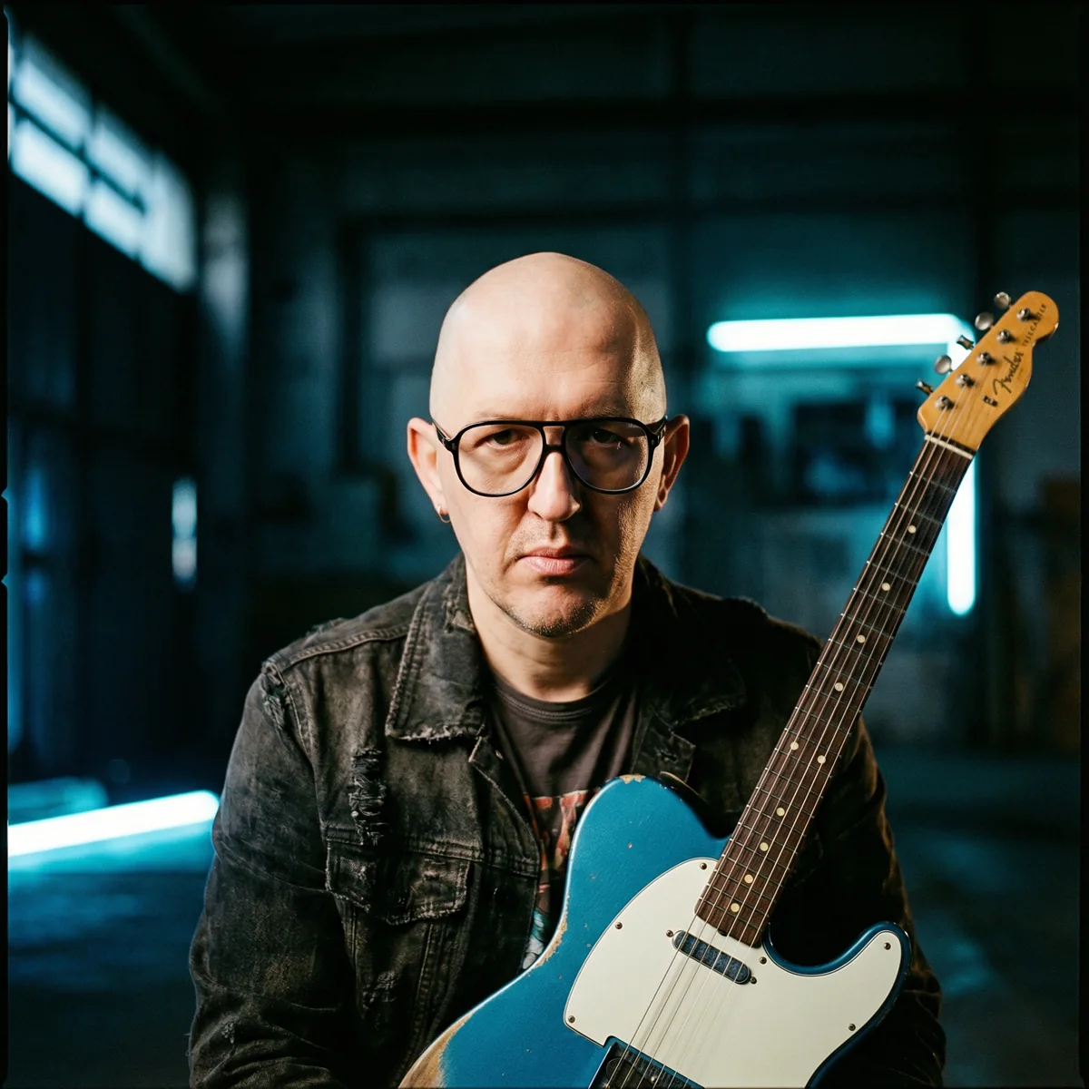 Ritratto di Marco Maso con la Telecaster